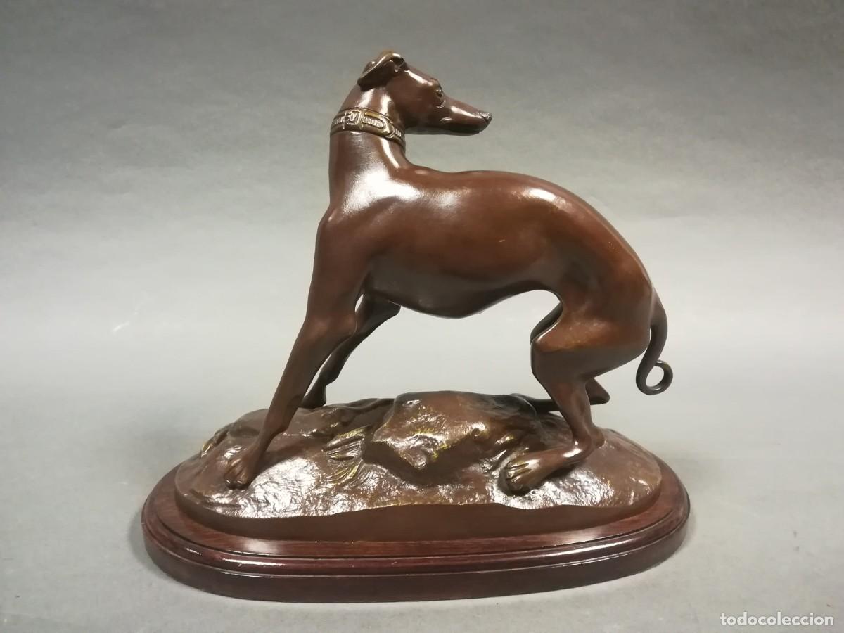 Arte: FIGURA BRONCE PERRO GALGO - Foto 5