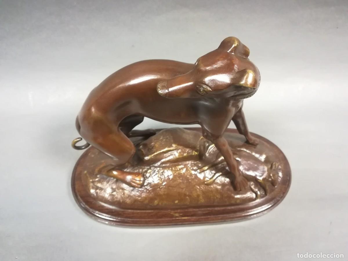 Arte: FIGURA BRONCE PERRO GALGO - Foto 6