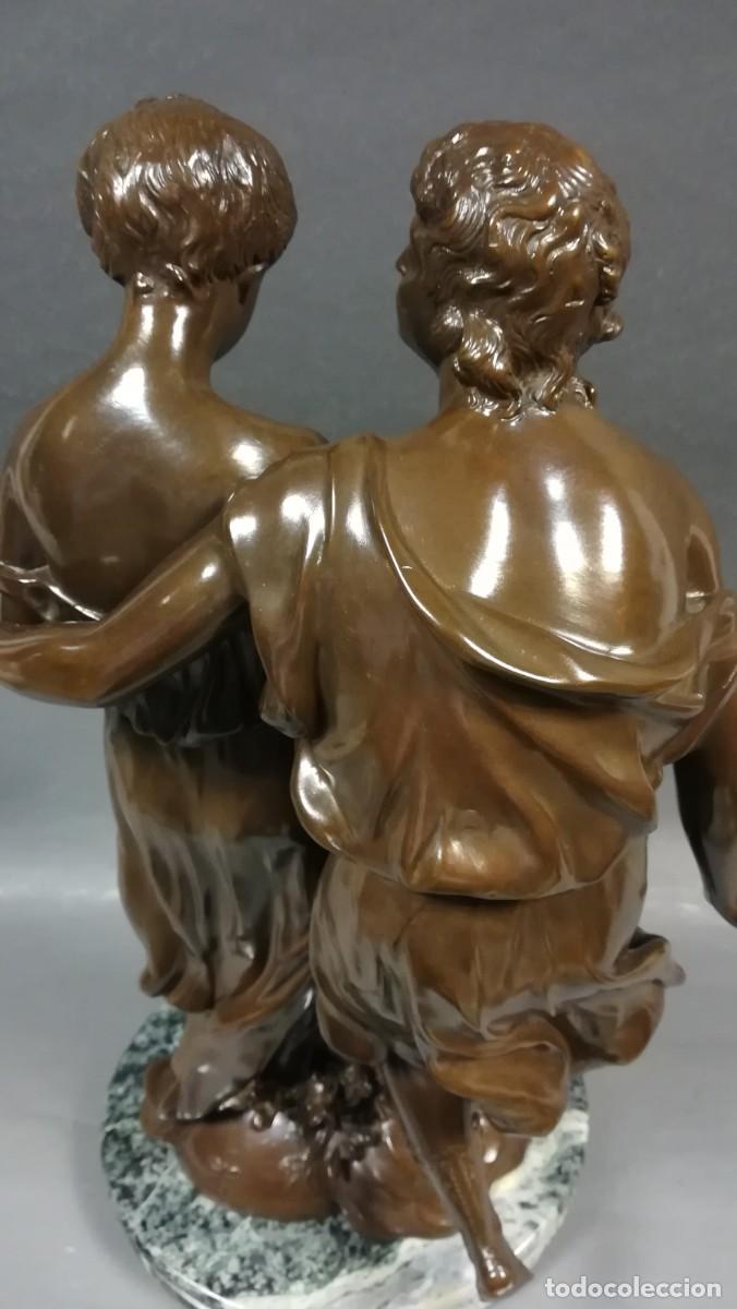 Arte: FIGURA REPLICA DE BRONCE ROMANCE - Foto 4