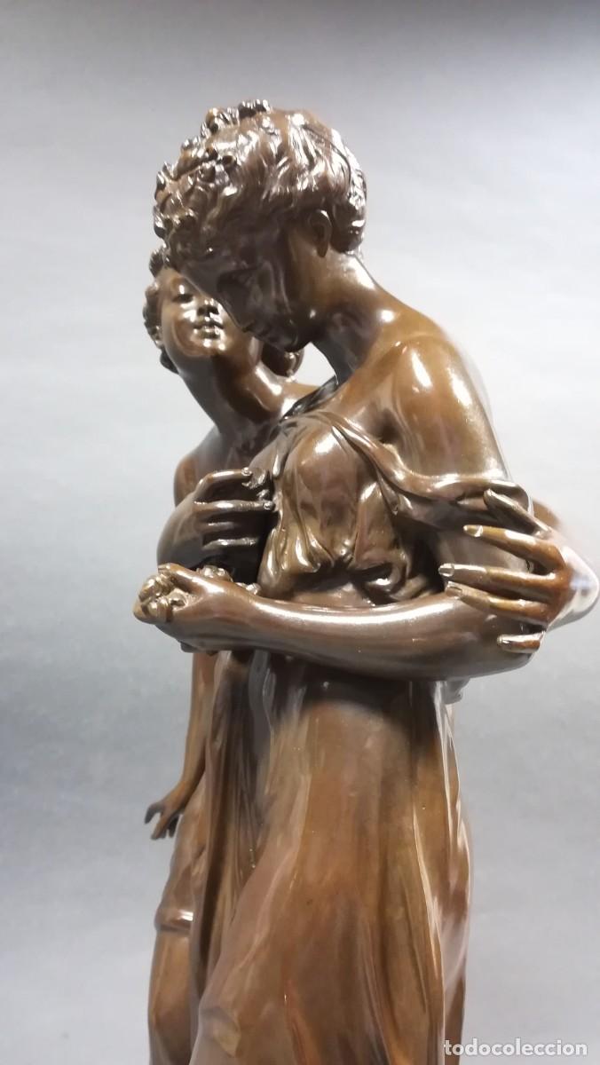 Arte: FIGURA REPLICA DE BRONCE ROMANCE - Foto 6