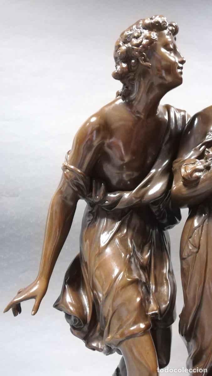Arte: FIGURA REPLICA DE BRONCE ROMANCE - Foto 7