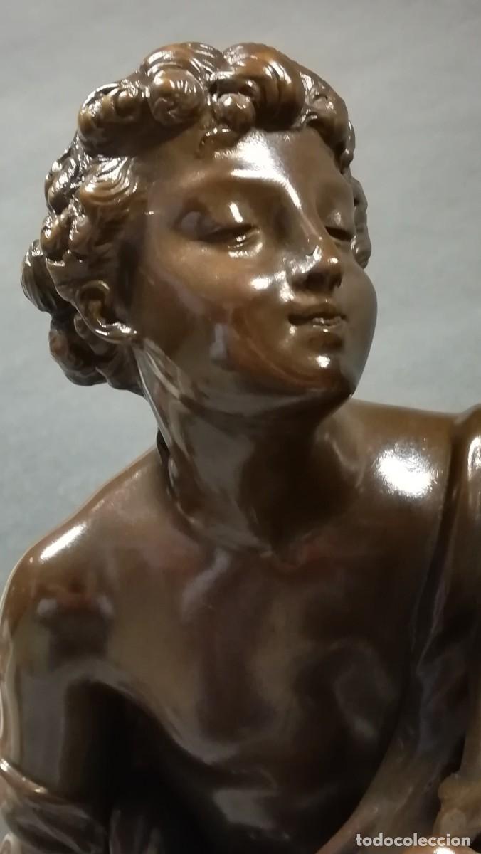 Arte: FIGURA REPLICA DE BRONCE ROMANCE - Foto 8
