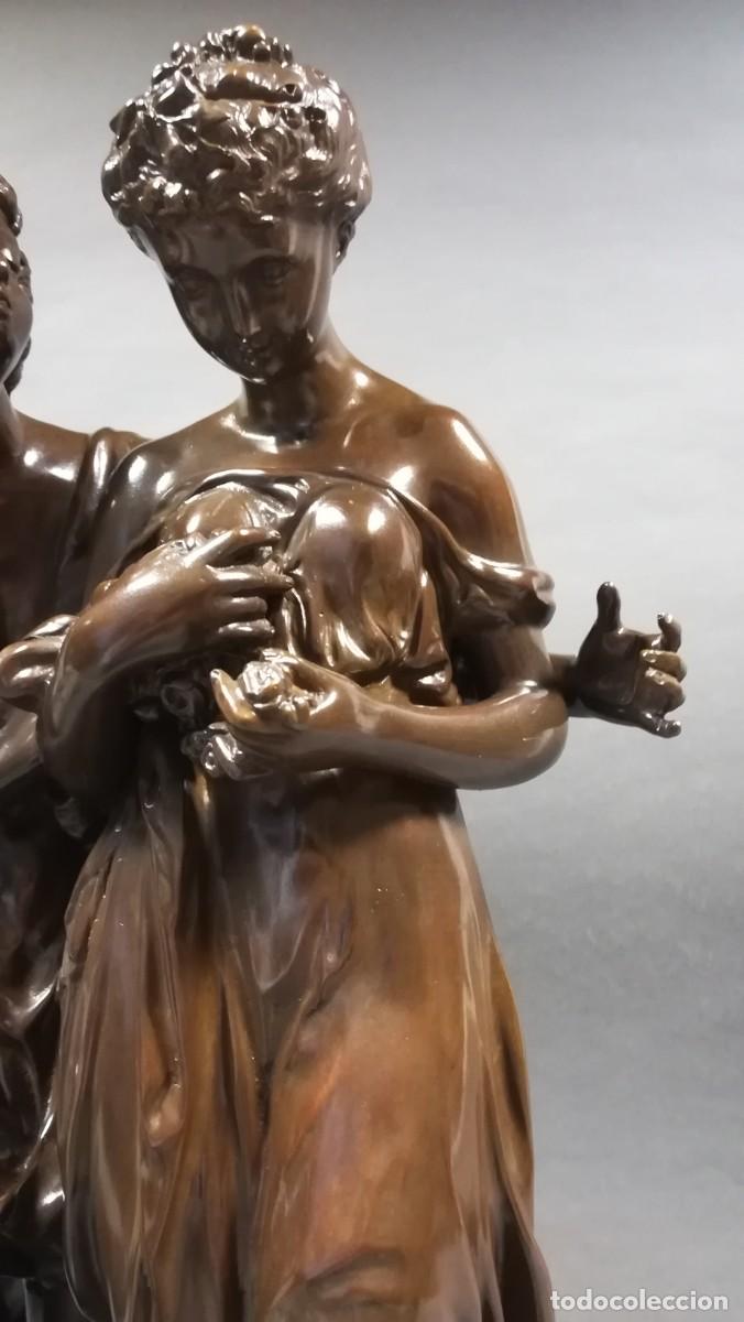 Arte: FIGURA REPLICA DE BRONCE ROMANCE - Foto 9