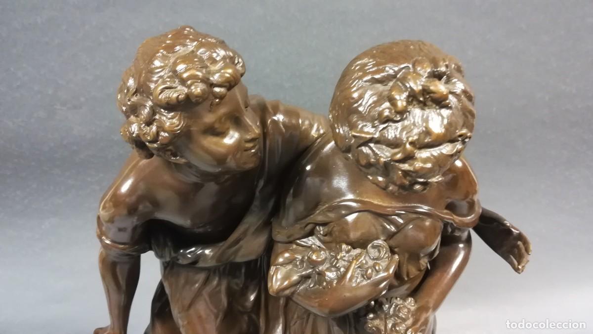 Arte: FIGURA REPLICA DE BRONCE ROMANCE - Foto 13