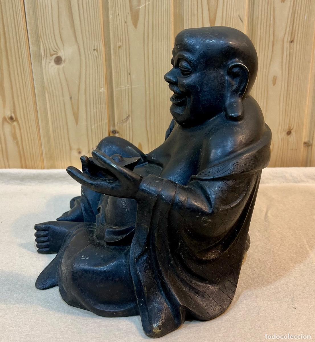 Arte: FIGURA ANTIGUA BUDA DE BRONCE - Foto 2
