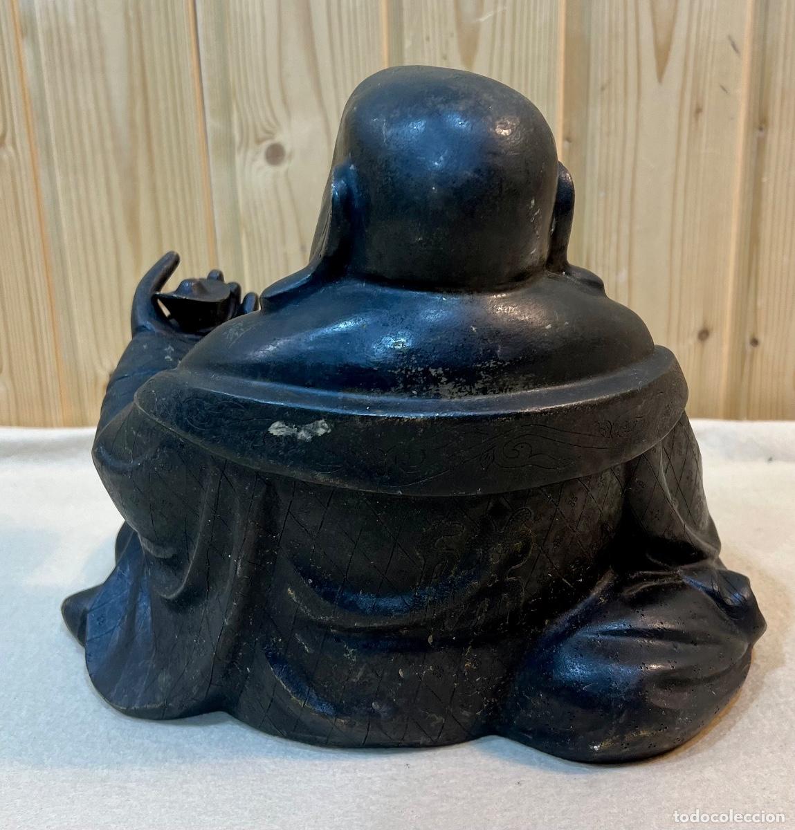 Arte: FIGURA ANTIGUA BUDA DE BRONCE - Foto 3
