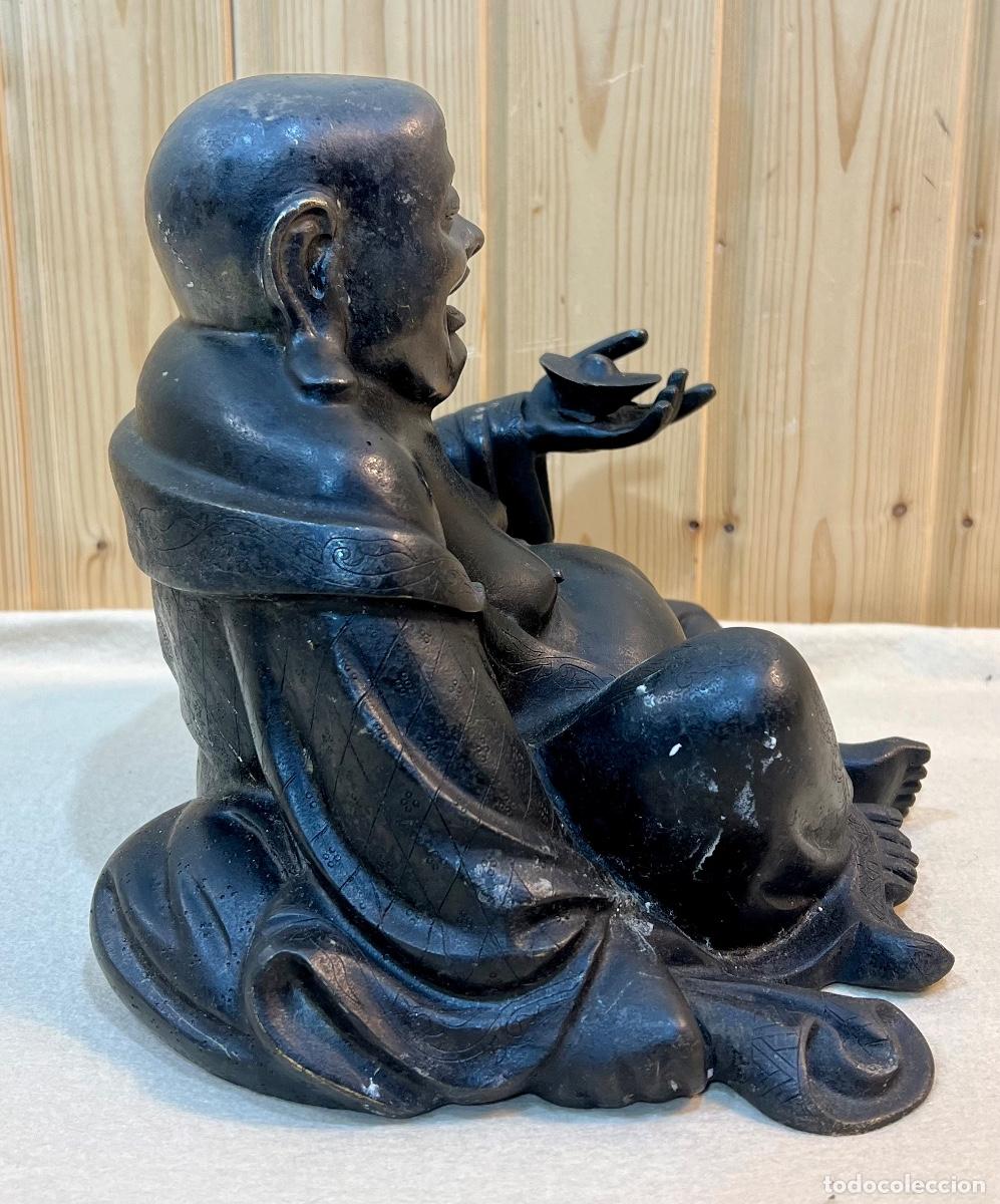 Arte: FIGURA ANTIGUA BUDA DE BRONCE - Foto 4