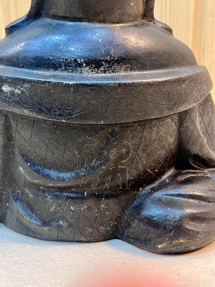 Arte: FIGURA ANTIGUA BUDA DE BRONCE - Foto 5