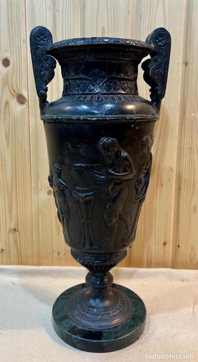Arte: JARRON ANTIGUO DE BRONCE - Foto 1