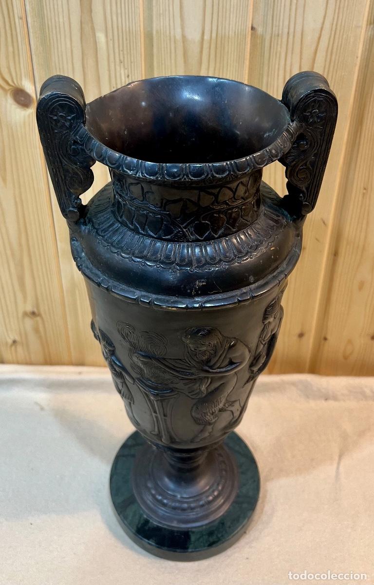 Arte: JARRON ANTIGUO DE BRONCE - Foto 2