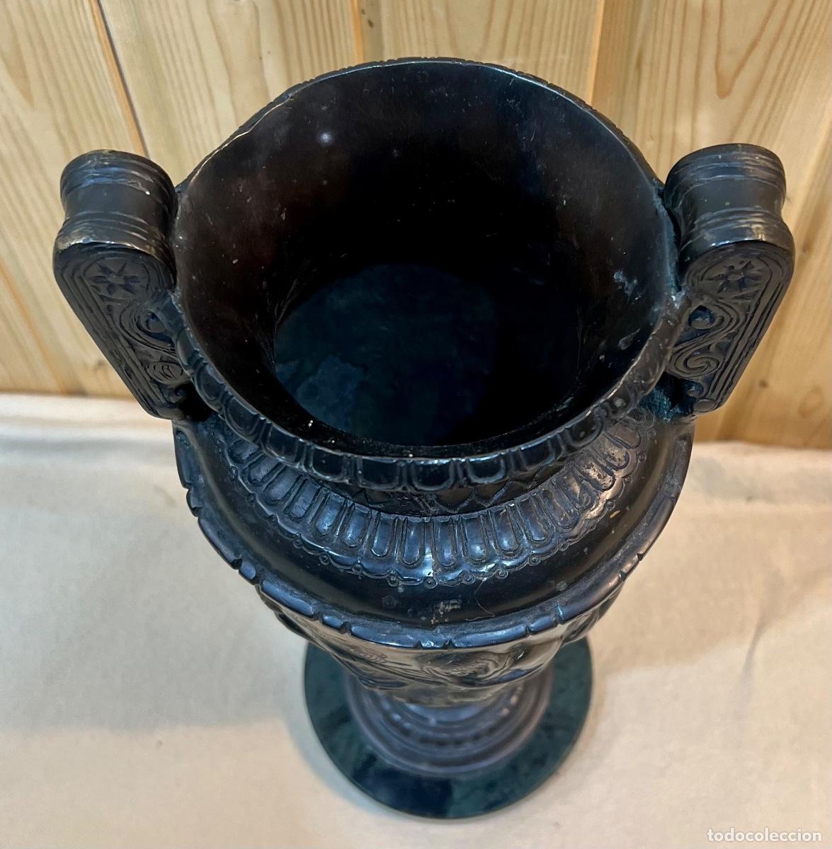 Arte: JARRON ANTIGUO DE BRONCE - Foto 3