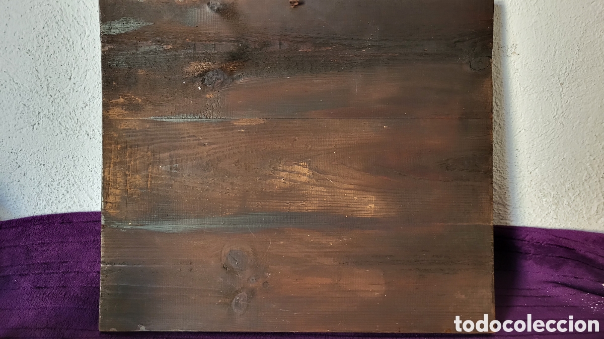 Arte: Cuadro antiguo madera tallada en relieve - Foto 7
