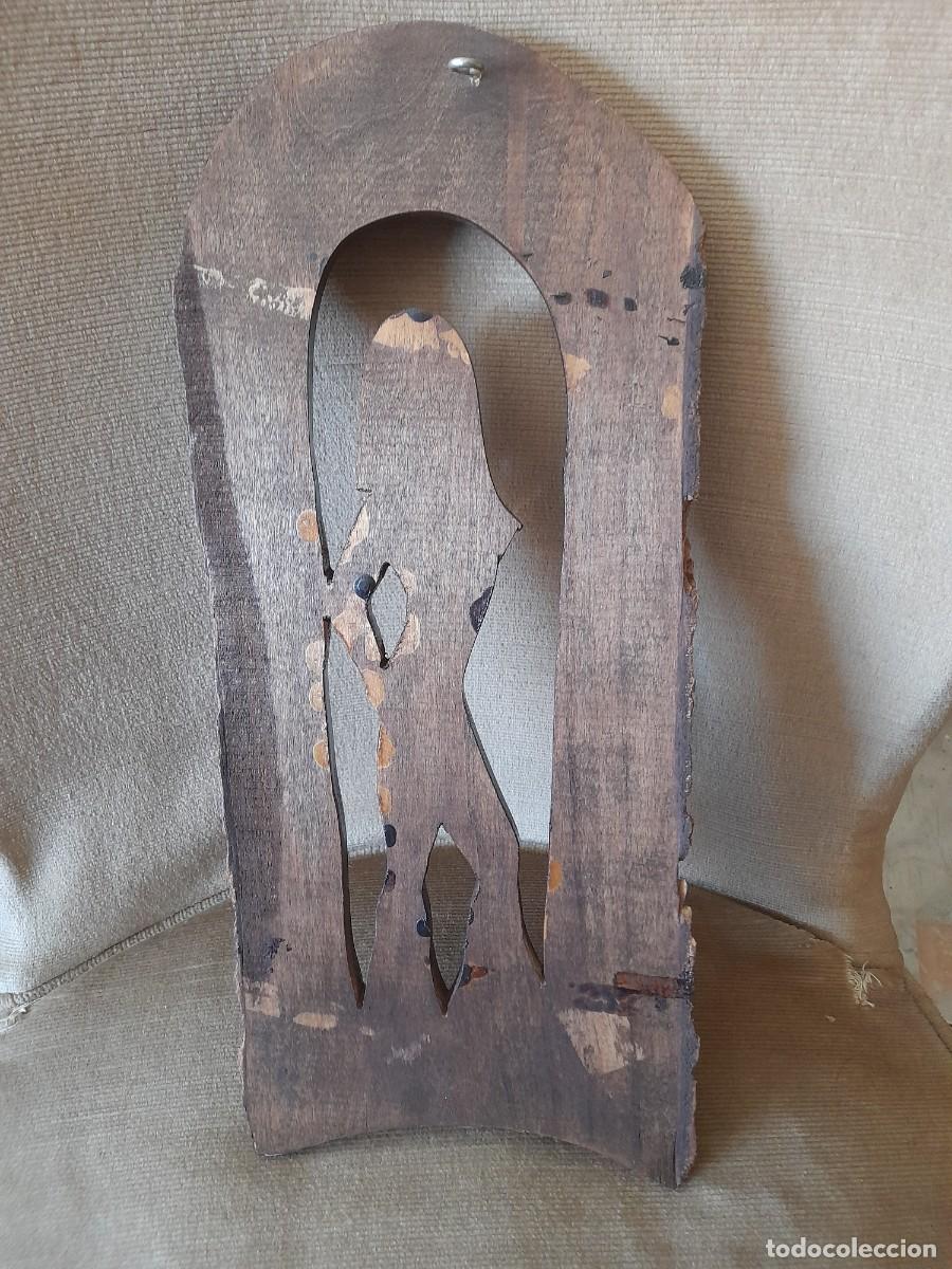 Arte: Mujer talla en madera - Foto 2
