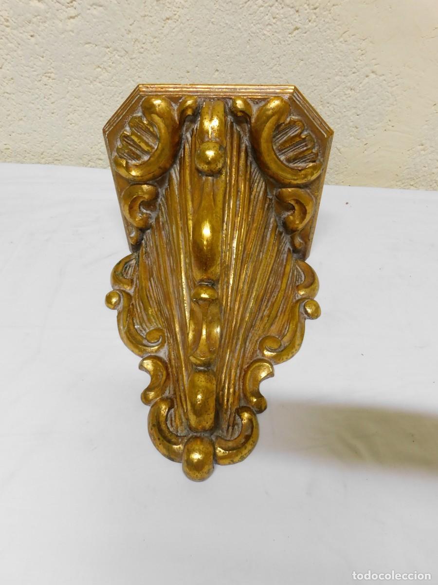 Arte: PEANA MADERA TALLADA CON PAN DE ORO - Foto 3