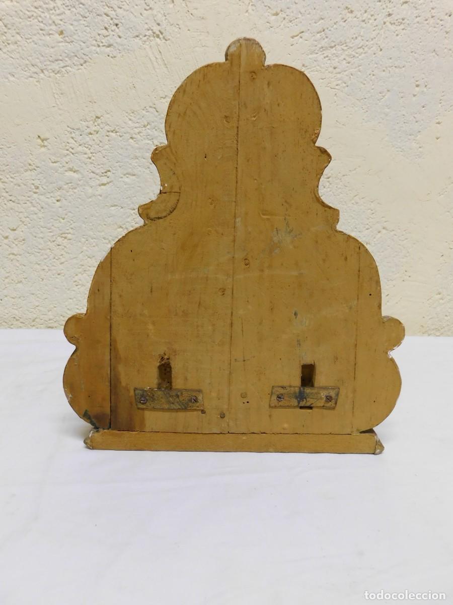 Arte: PEANA MADERA TALLADA CON PAN DE ORO - Foto 5