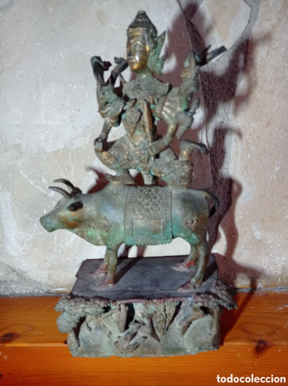 Arte: Dios Shiva sobre vaca - Foto 2