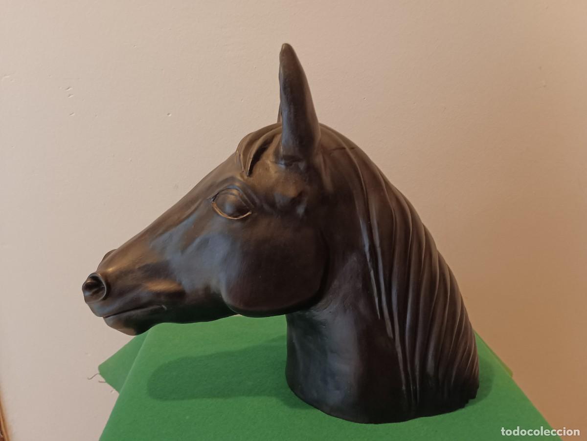 Arte: Caballo,cabeza en barro cocido . - Foto 1