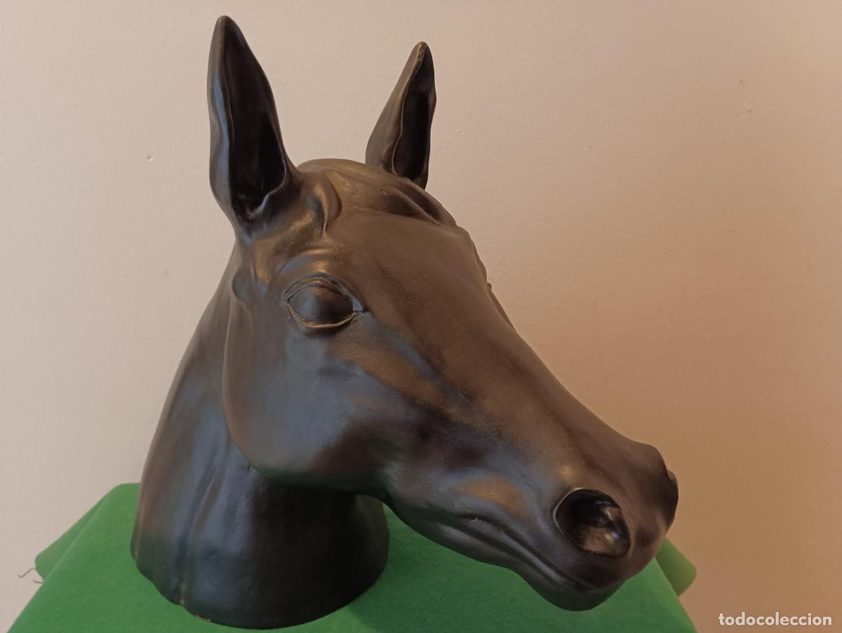 Arte: Caballo,cabeza en barro cocido . - Foto 2