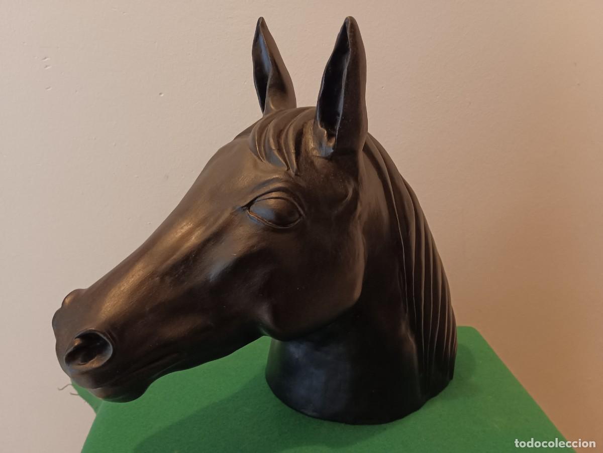Arte: Caballo,cabeza en barro cocido . - Foto 3