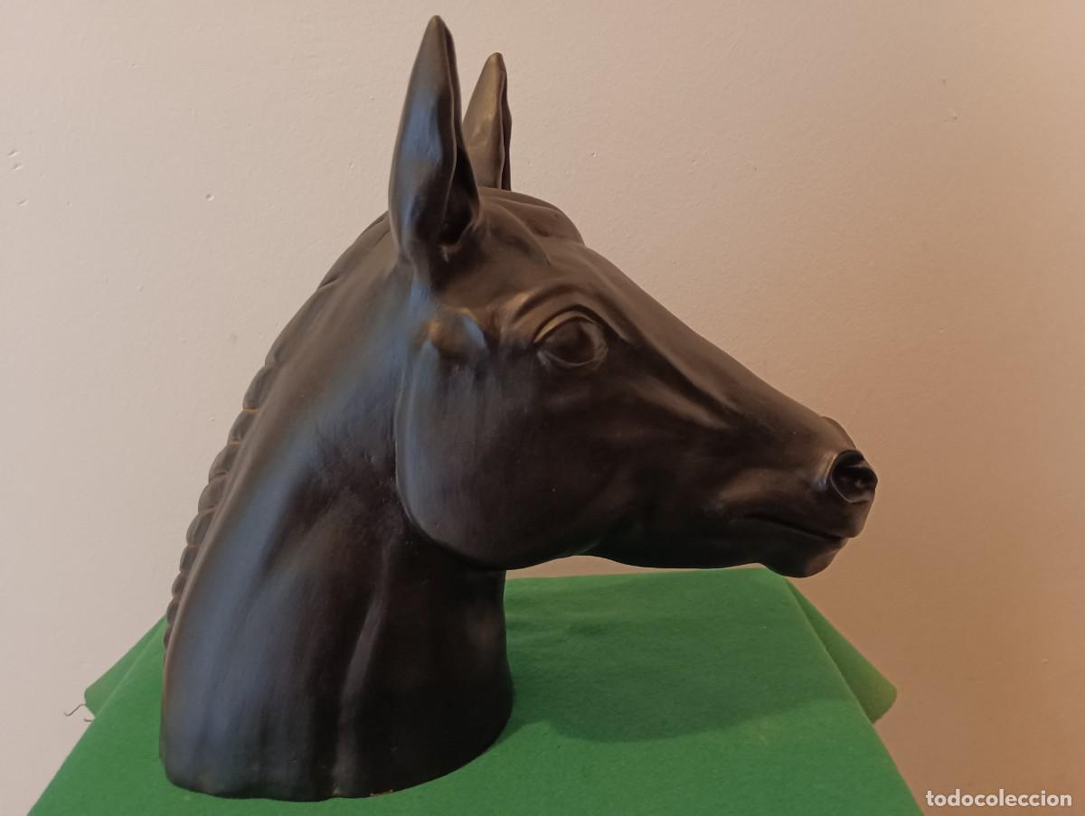 Arte: Caballo,cabeza en barro cocido . - Foto 6