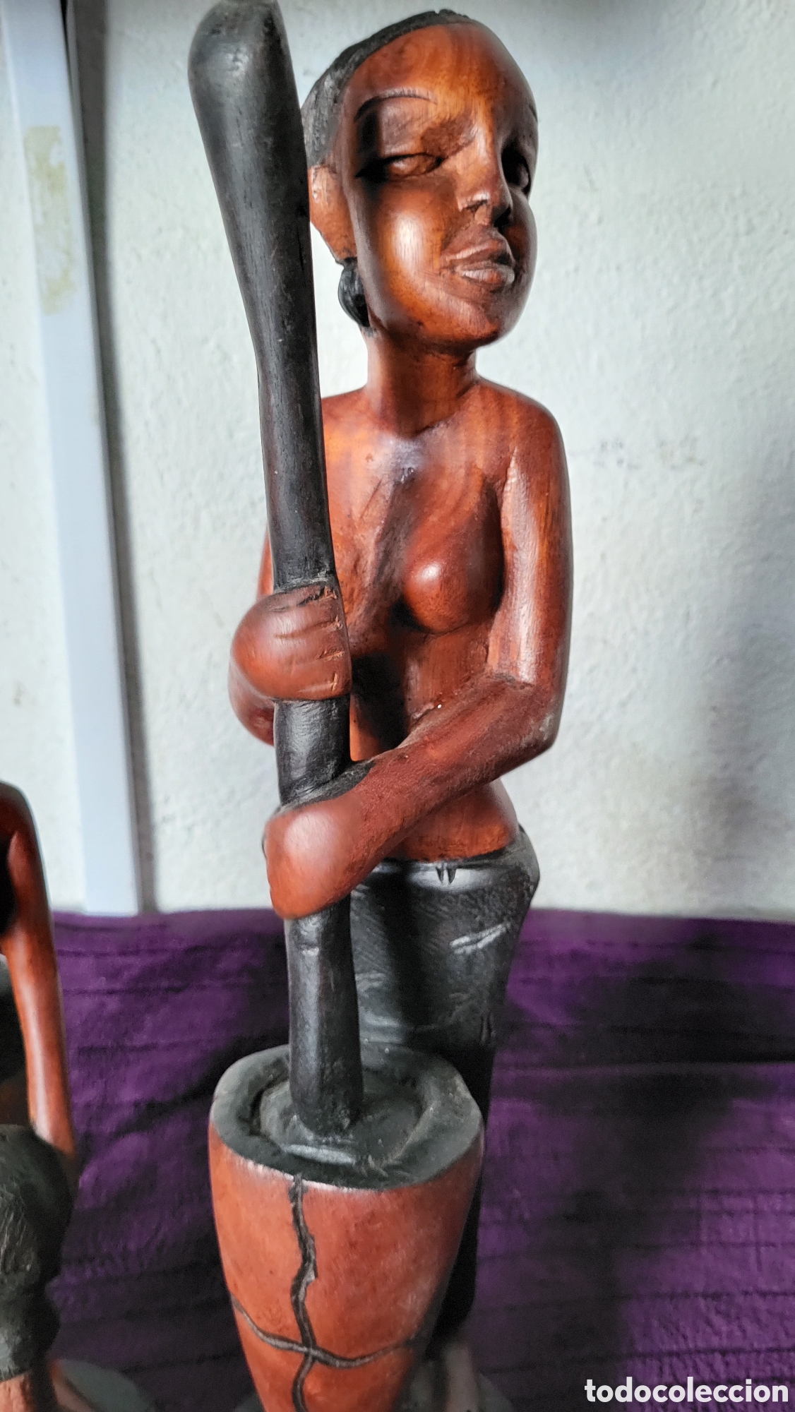 Arte: Figuras Africanas madera maciza - Foto 7