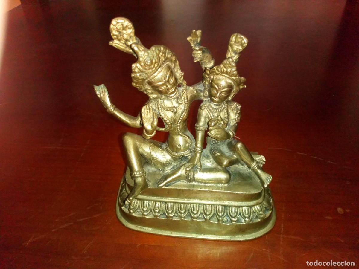 Arte: BRONCE IND&Uacute;, FIGURA DE DIOSAS - Foto 1