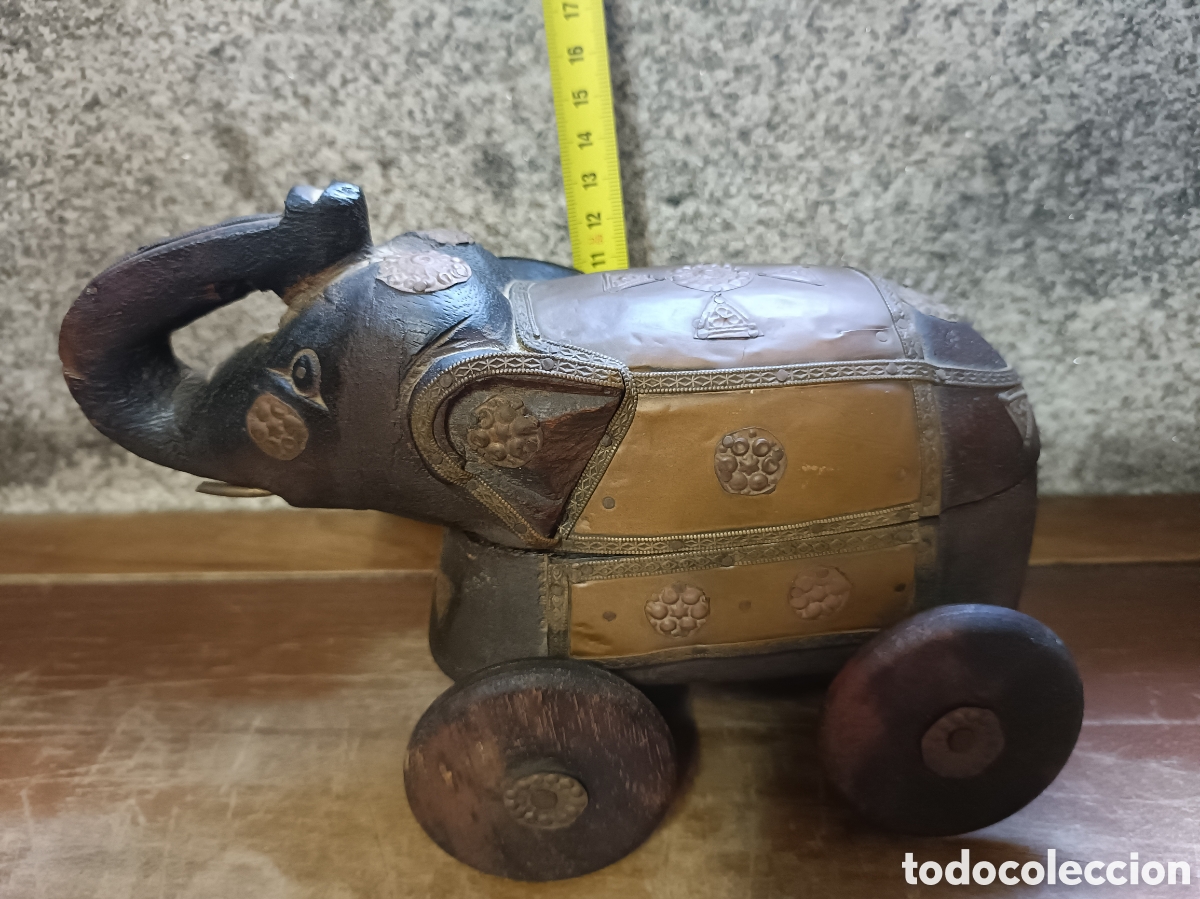 Arte: Elefante madera - Foto 2