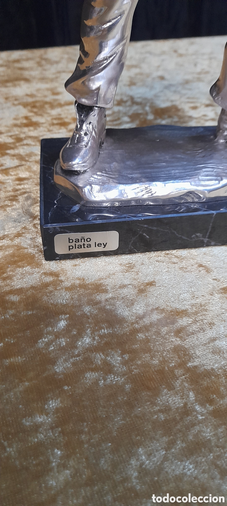 Arte: Figura de herrero con base de m&aacute;rmol. - Foto 5