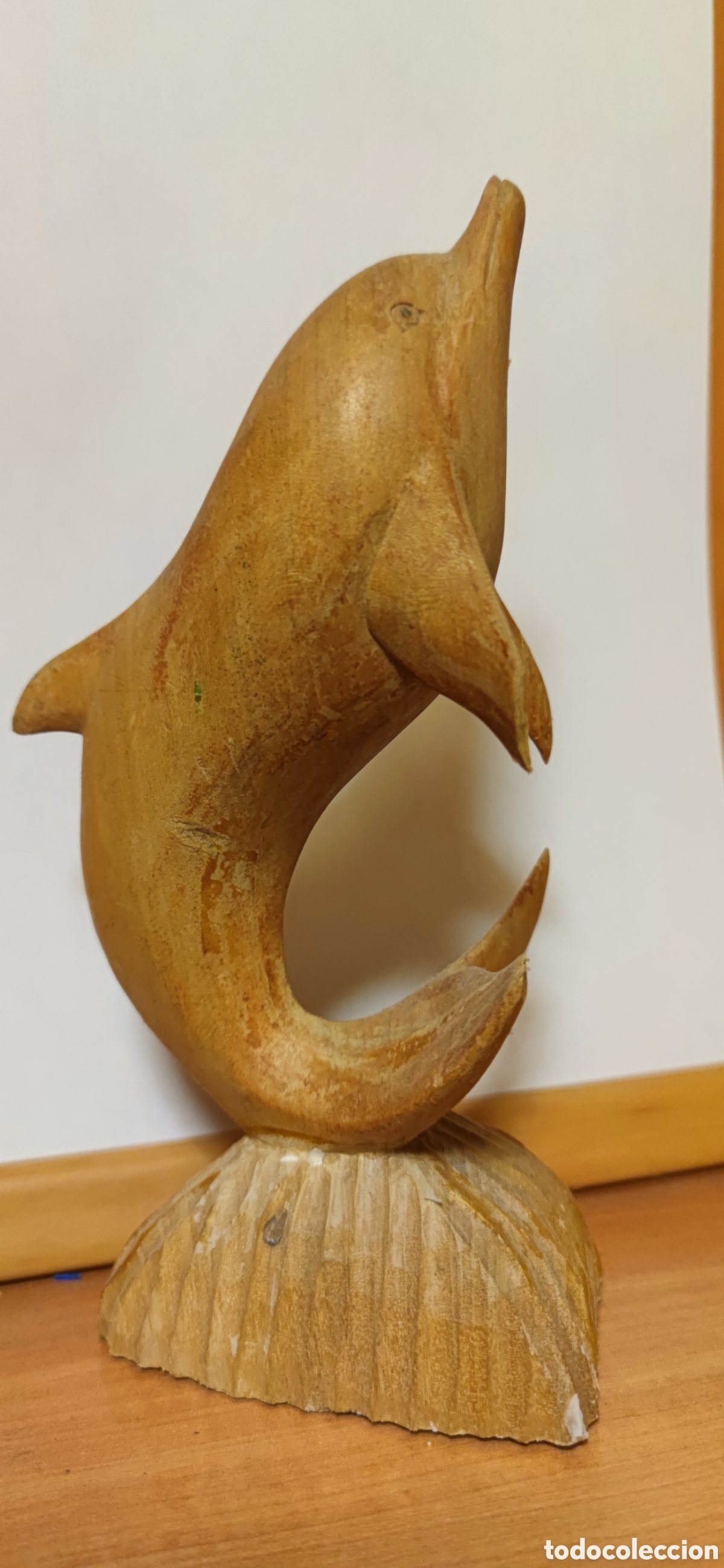 Arte: Delf&iacute;n tallado en madera - Foto 3