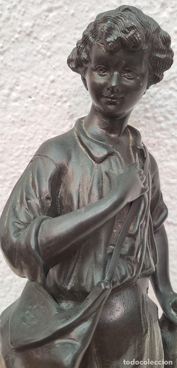 Arte: Figura modernista de bronce Georges Omerth (1895-1925) Francia