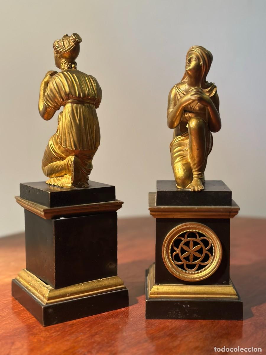 Arte: PAREJA DE BRONCES &Eacute;POCA IMPERIO - Foto 2