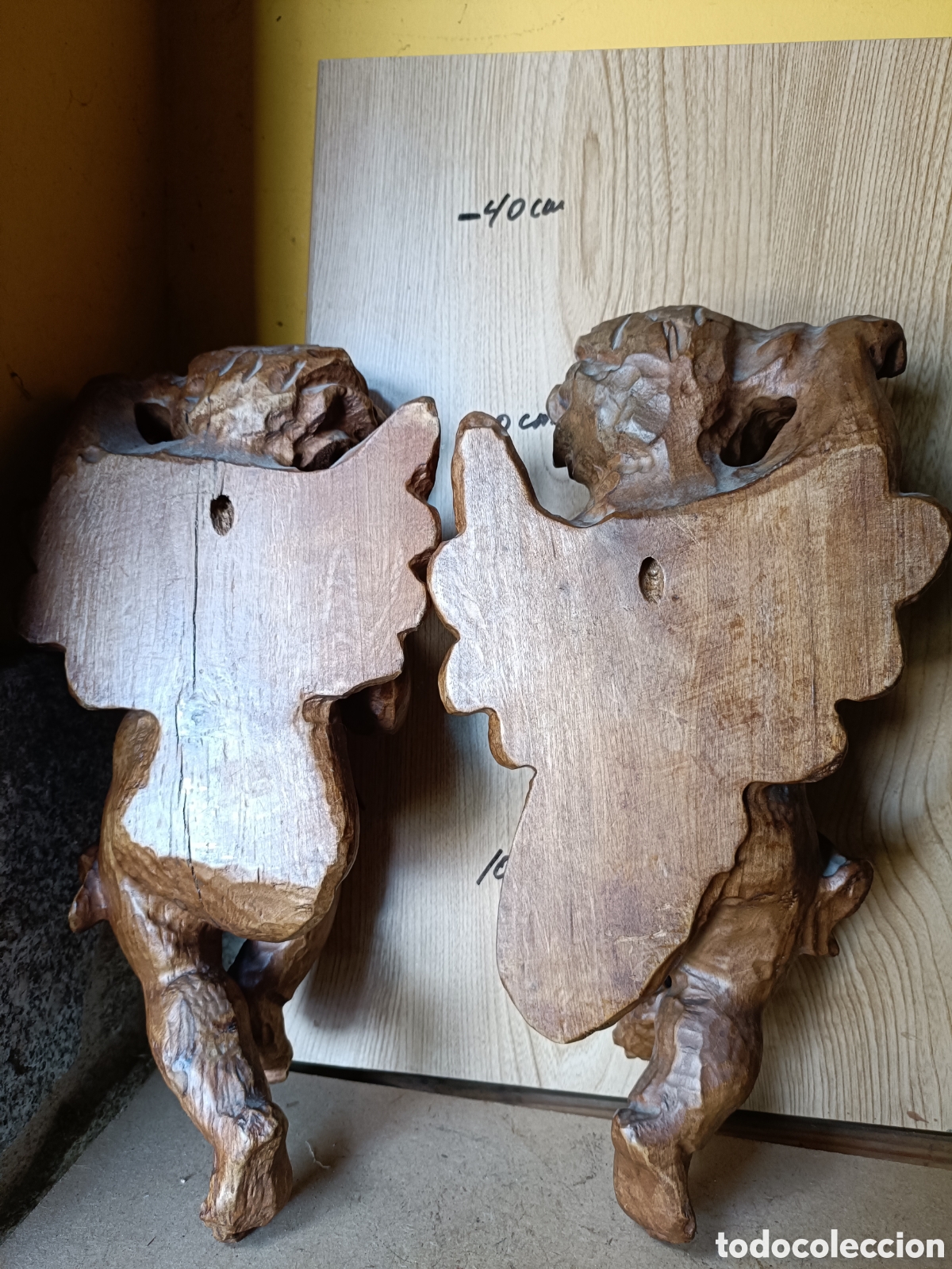 Arte: Querubines &aacute;ngeles madera - Foto 4