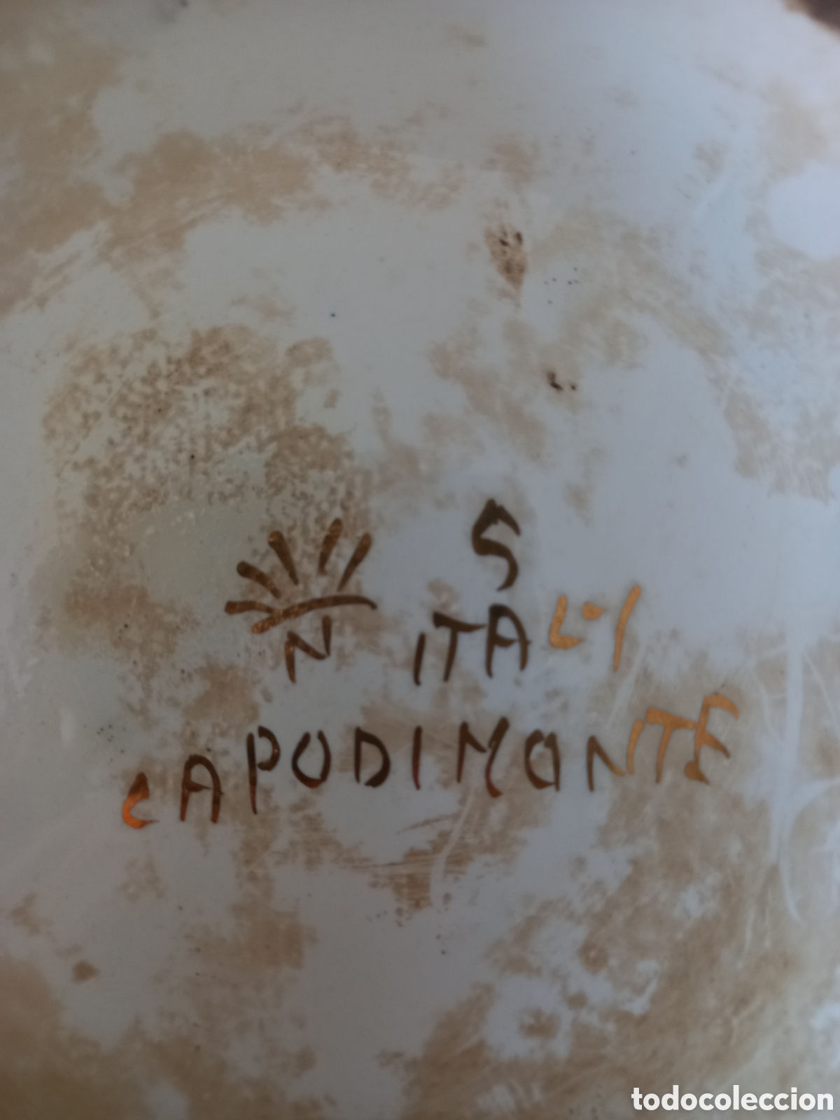 Arte: Jarron CAPODIMONTE ANTIGUO - Foto 6