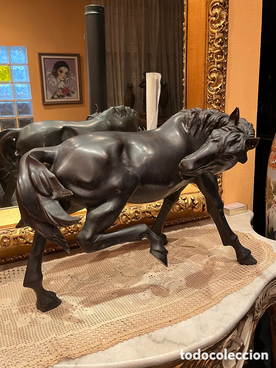 Arte: Antiguedades- Caballo de bronce - Foto 2