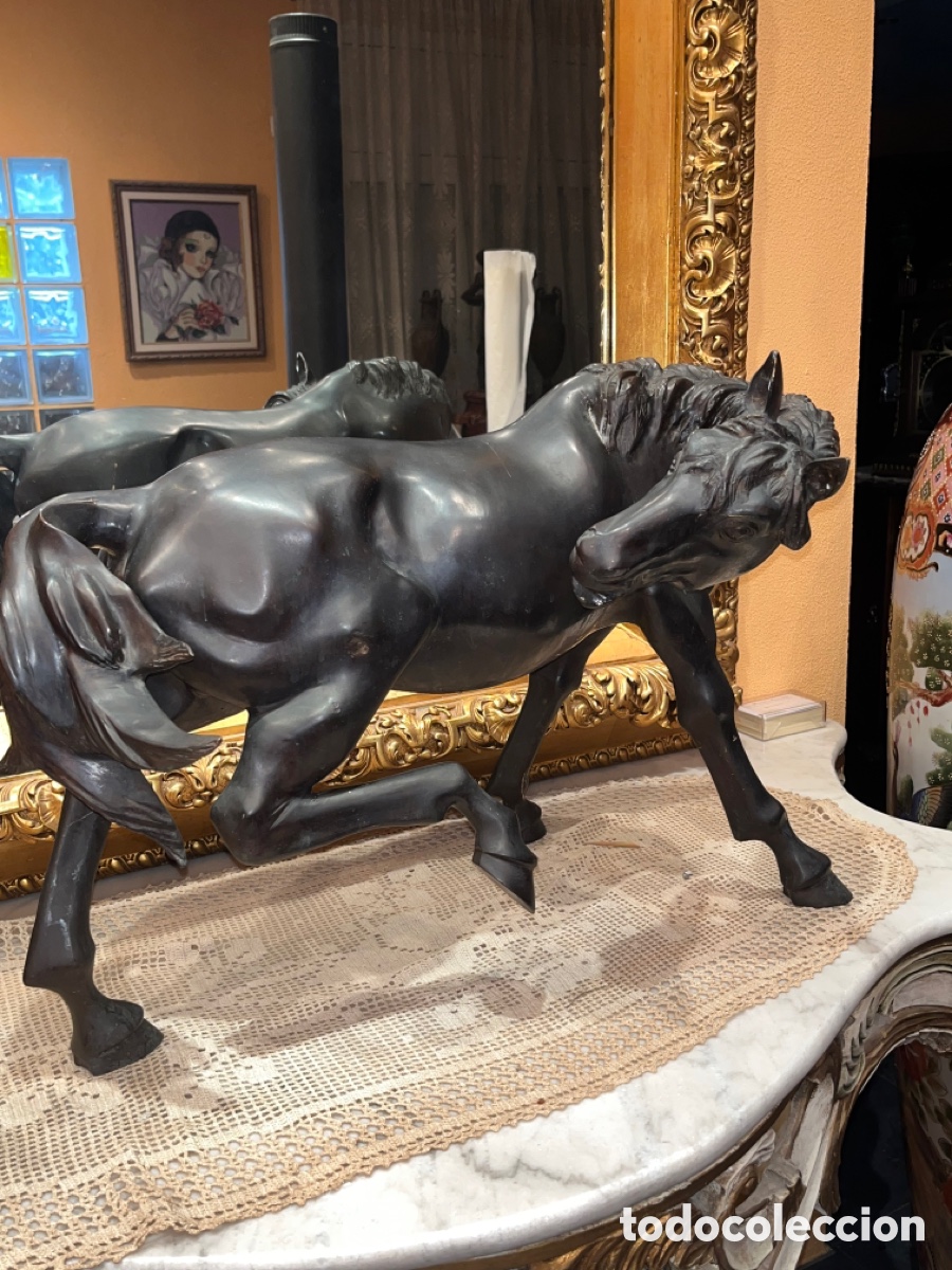 Arte: Antiguedades- Caballo de bronce - Foto 3