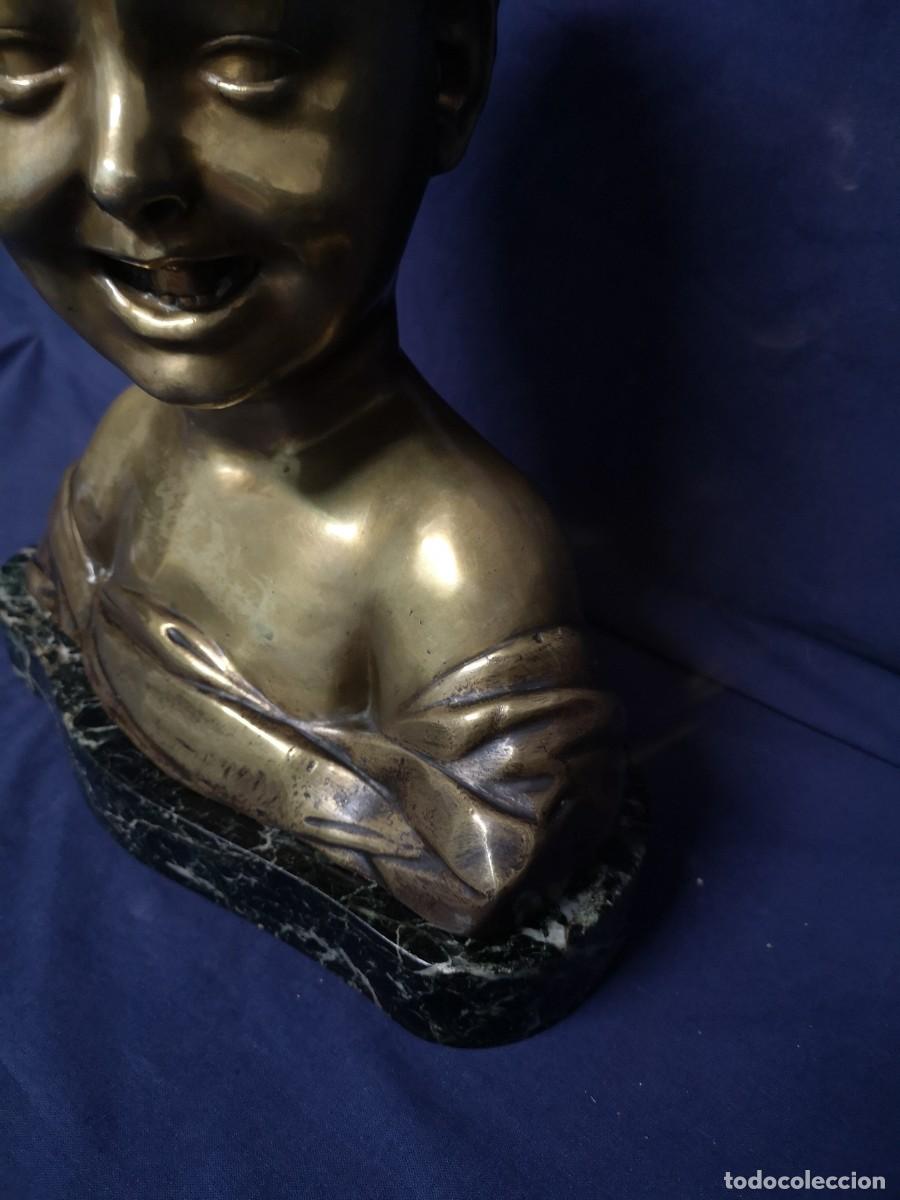 Arte: BUSTO DE BRONCE Y BASE EN MARMOL S.XIX - Foto 6