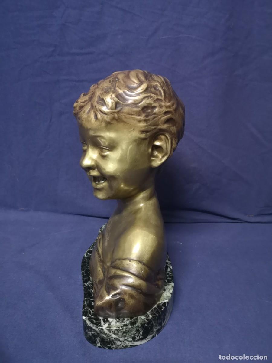 Arte: BUSTO DE BRONCE Y BASE EN MARMOL S.XIX - Foto 7