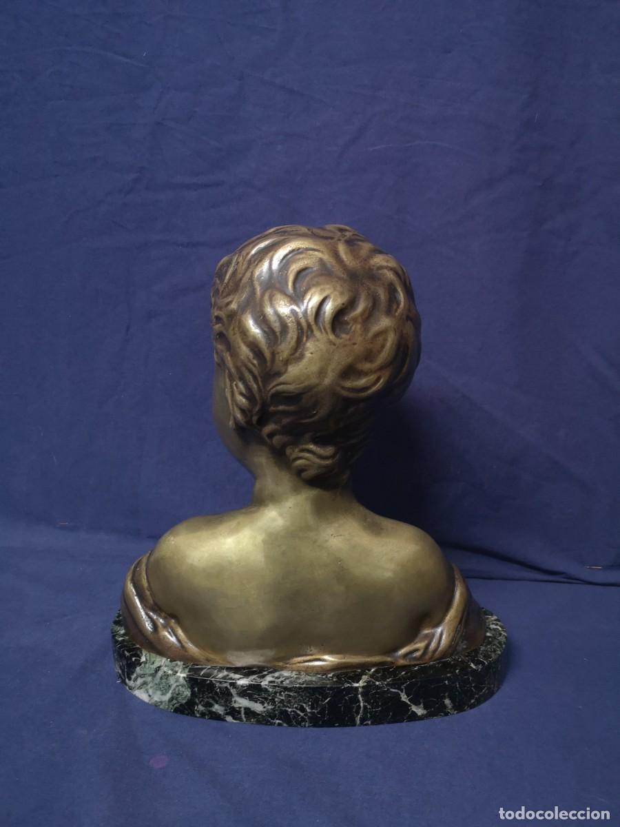 Arte: BUSTO DE BRONCE Y BASE EN MARMOL S.XIX - Foto 8