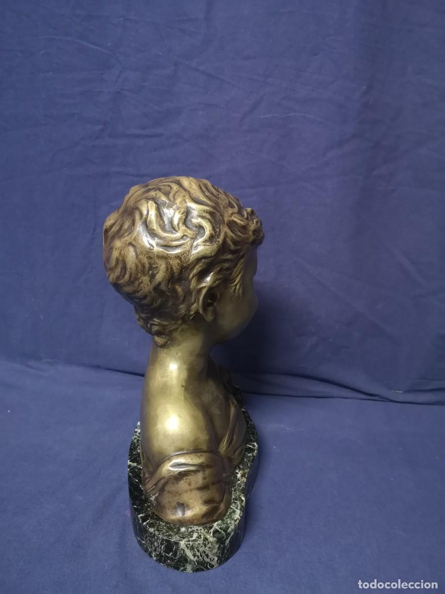 Arte: BUSTO DE BRONCE Y BASE EN MARMOL S.XIX - Foto 9