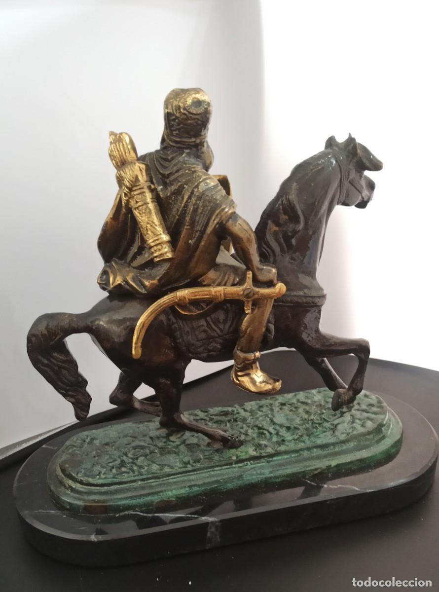Arte: Guerrero &Aacute;rabe a Caballo Bronce - Foto 4