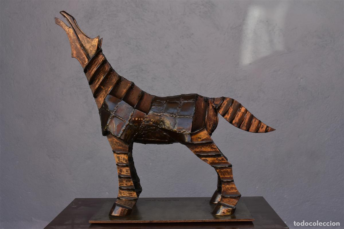 Arte: Sculpture en fer forg&eacute; cheval sign&eacute; Boitard - Foto 3