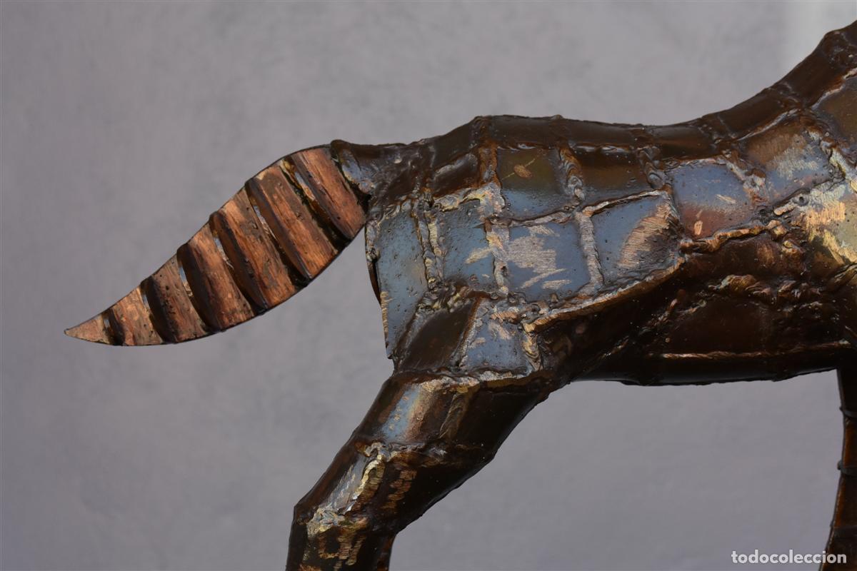Arte: Sculpture en fer forg&eacute; cheval sign&eacute; Boitard - Foto 6