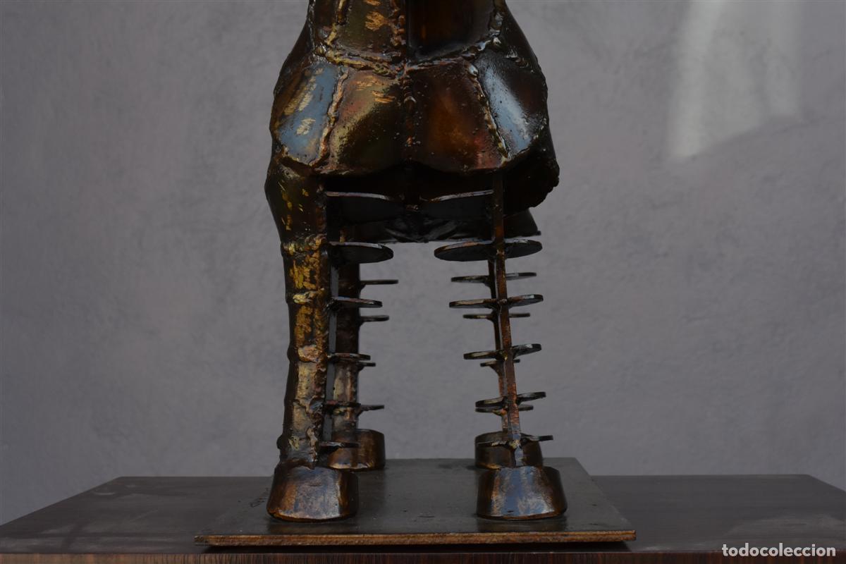 Arte: Sculpture en fer forg&eacute; cheval sign&eacute; Boitard - Foto 8