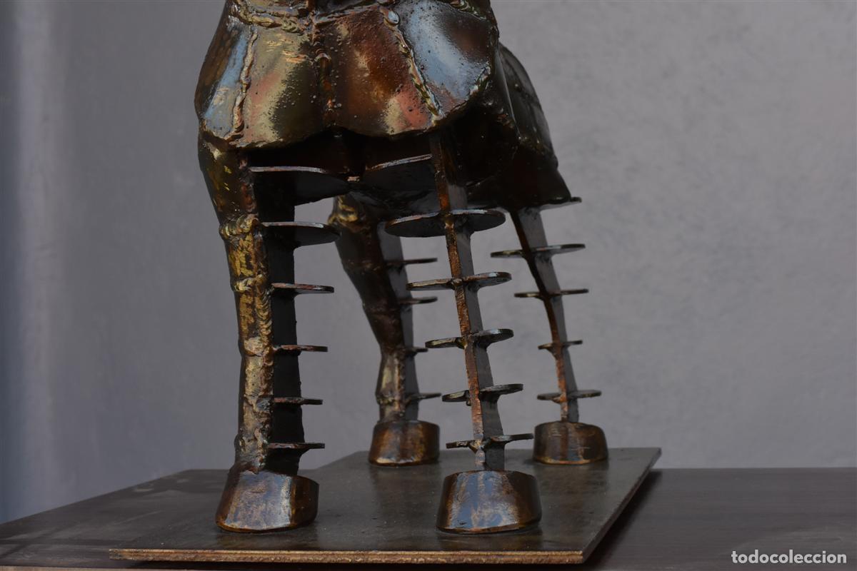 Arte: Sculpture en fer forg&eacute; cheval sign&eacute; Boitard - Foto 9