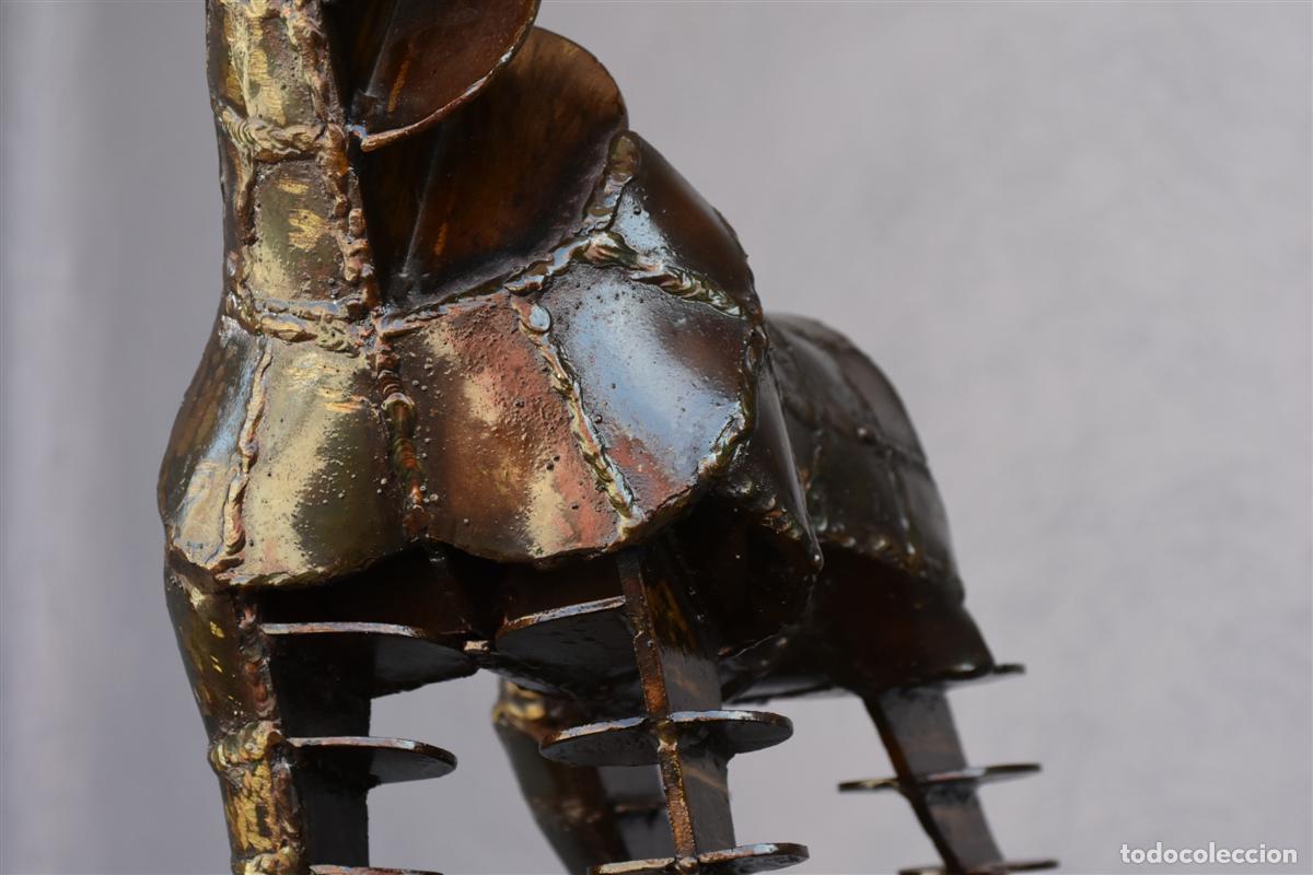 Arte: Sculpture en fer forg&eacute; cheval sign&eacute; Boitard - Foto 10
