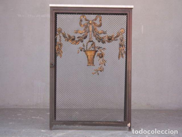 Arte: Cache radiateur 1900 d&eacute;cor bronze dor&eacute; - Foto 4