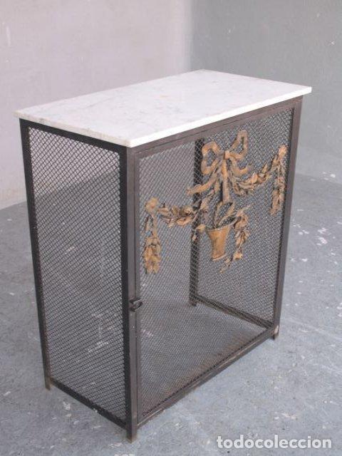 Arte: Cache radiateur 1900 d&eacute;cor bronze dor&eacute; - Foto 9