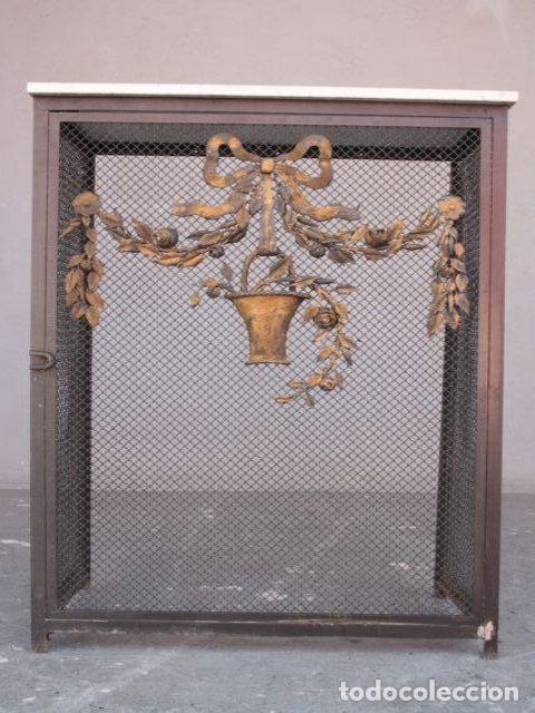 Arte: Cache radiateur 1900 d&eacute;cor bronze dor&eacute; - Foto 10