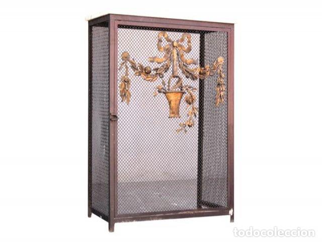Arte: Cache radiateur 1900 d&eacute;cor bronze dor&eacute; - Foto 1
