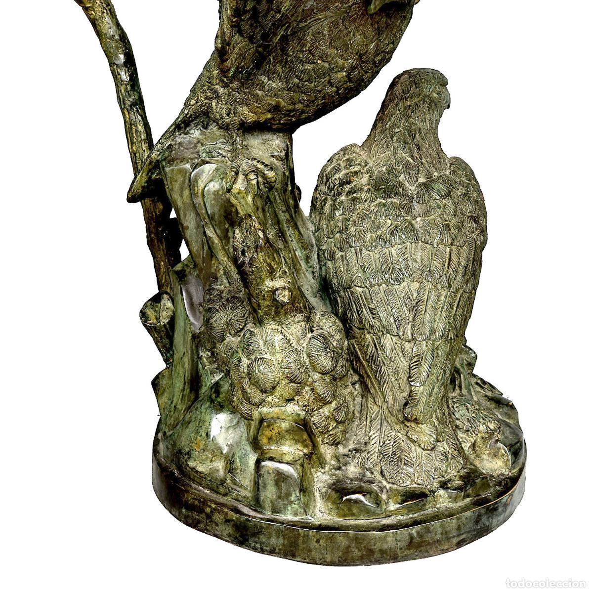 Arte: Table de milieu aux aigles en bronze - Foto 2